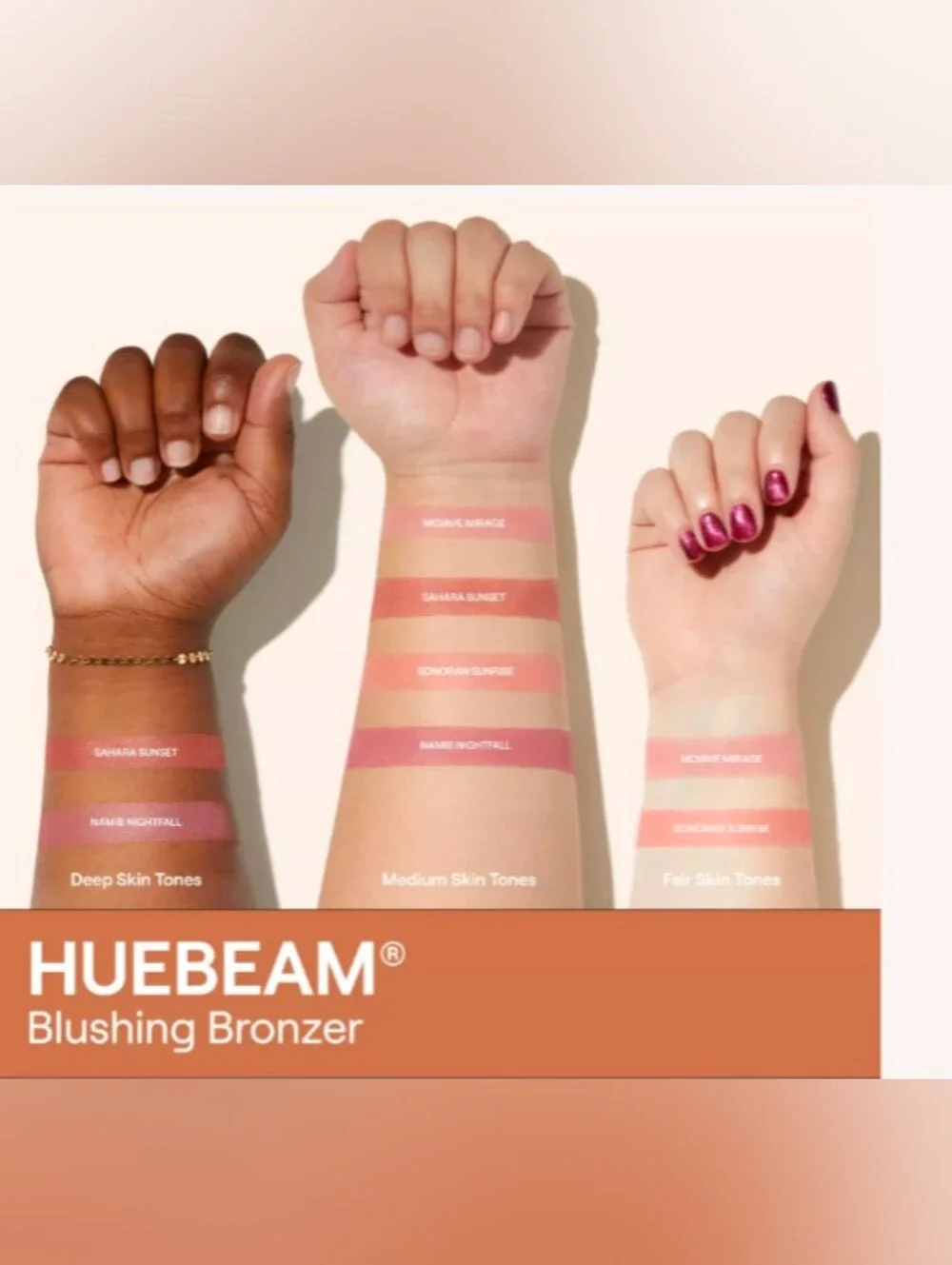 Live Tinted Huebeam Gradient Blushing Bronzer-Color: Mojave Mirage-New In Box